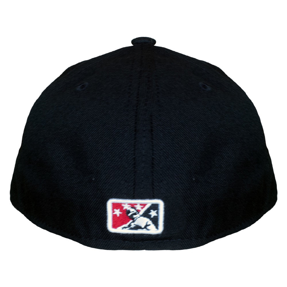 Rocket City Trash Pandas New Era 59FIFTY Low Profile Black Flag