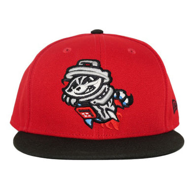 Rocket City Trash Pandas New Era 59FIFTY Red W/Black Primary Cap