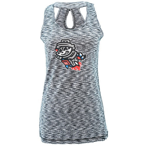 NE Women's grey keyhole tank top