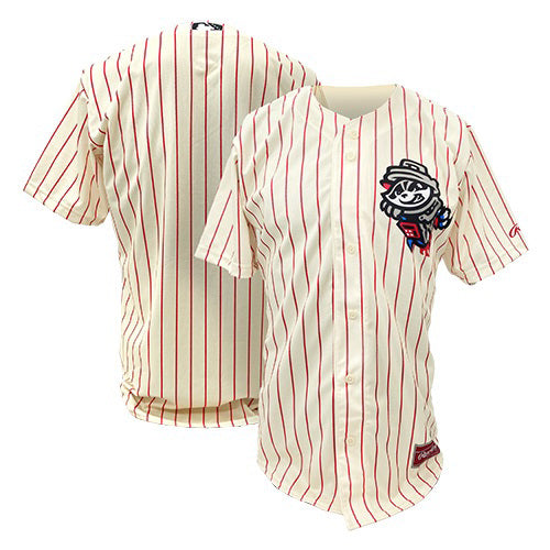 Rocket City Trash Pandas Rawlings Replica Adult Cream Pinstripe