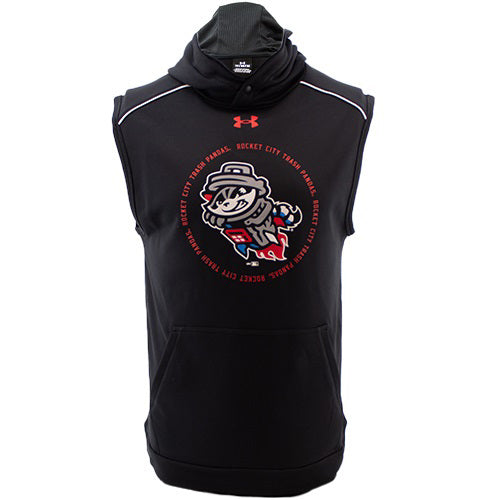 Rocket City Trash Pandas Under Armour Black Tech Sleeveless Hoodie