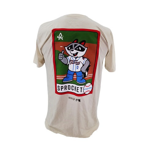 Rocket City Trash Pandas Baseballism Mascot Baseball Card T-Shirt 3X