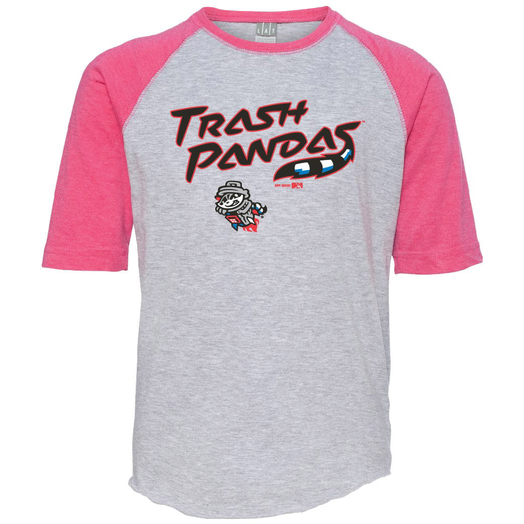 Toddler 3/4 Combo Hot Pink Raglan – Rocket City Trash Pandas
