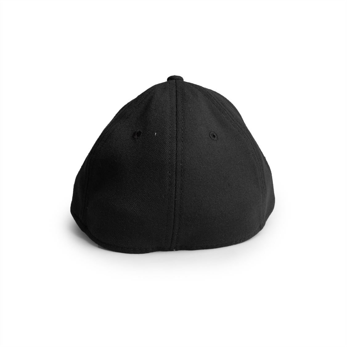 Plain black top flexfit cap