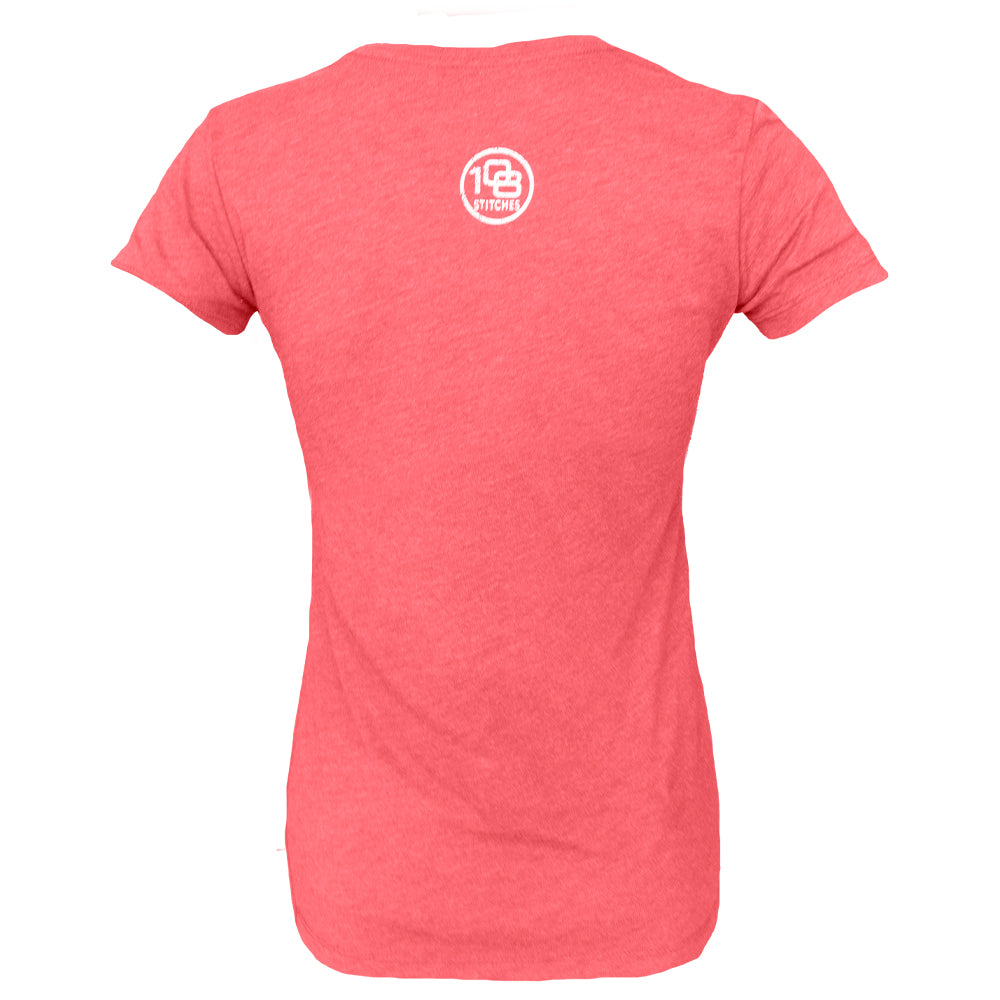 Women's Red Beer Baseball T-shirt