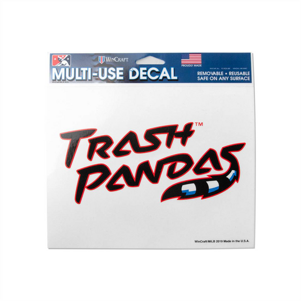 Car Decal Trash Panda Lettering
