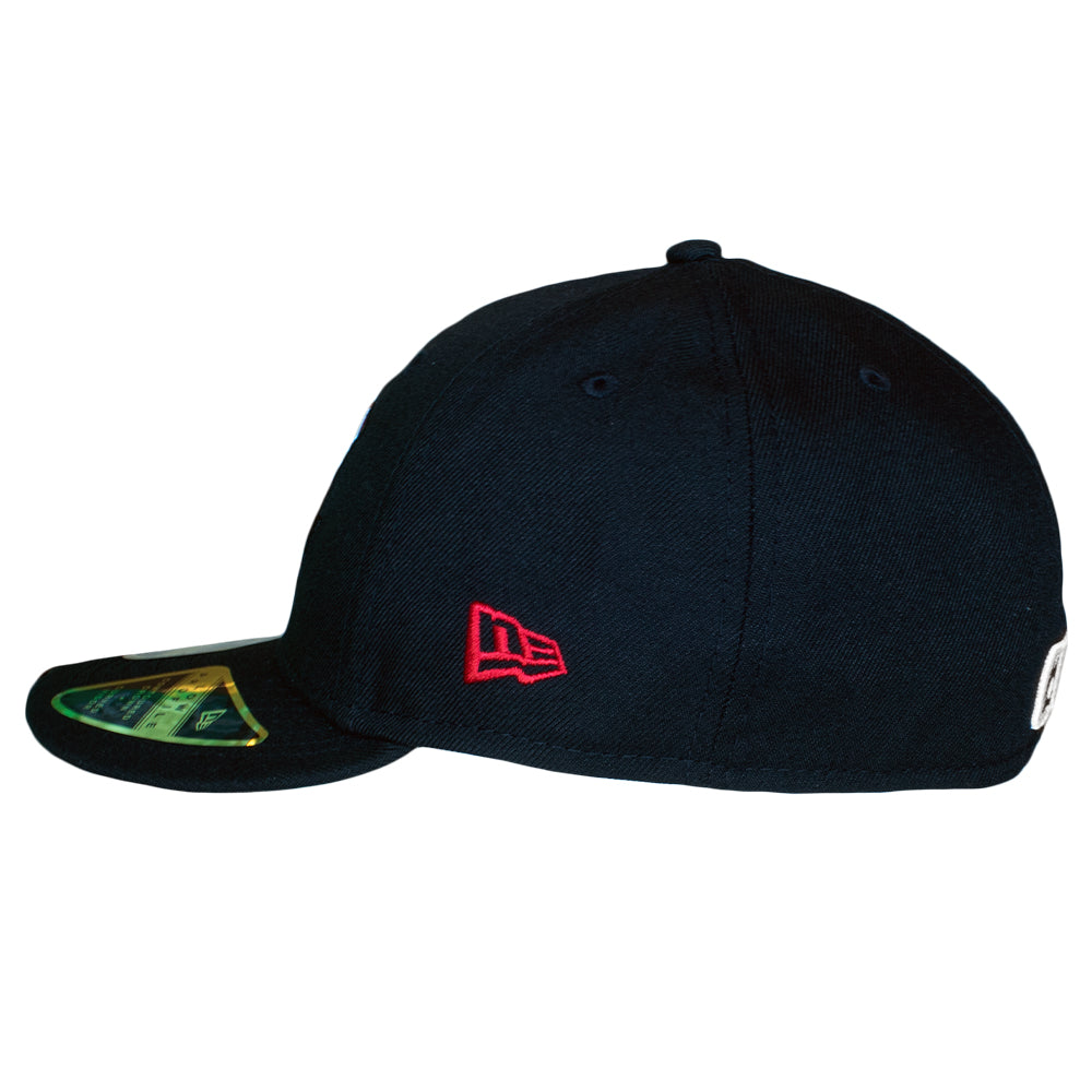 New Era 59FIFTY Low Profile Hat - Black/White “Wings” 7 1/4