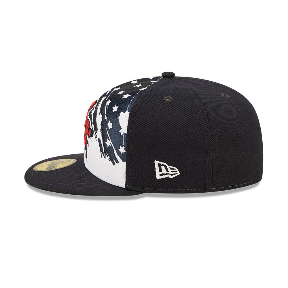 New York Yankees 2022 4th of July Stars and Stripes 59FIFTY Fitted Hat | Navy 59FIFTY 8