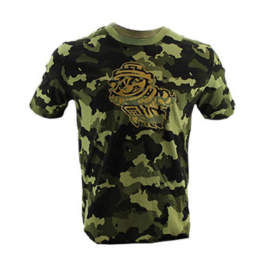 Atlanta Braves New Era Armed Special Forces Camo Pocket T-Shirt - Black