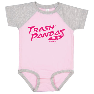Infant Vintage Pink Trash Pandas Onesie
