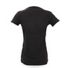 Ladies Black Primary Vertical V-Neck T-shirt