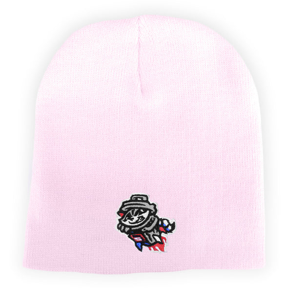 Knit Beanie Pink Primary