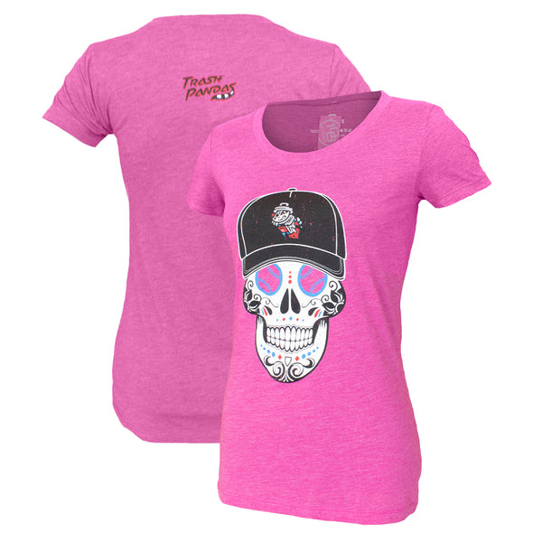 Ladies Pink Sugar Skull T-shirt