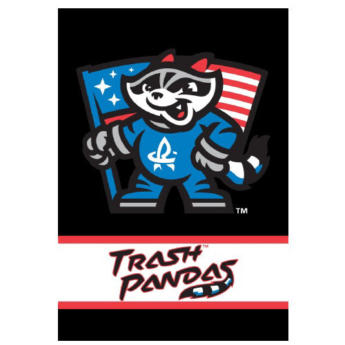 Two Sided Primary and Flag Emblem Garden Flag – Rocket City Trash Pandas  Official Store
