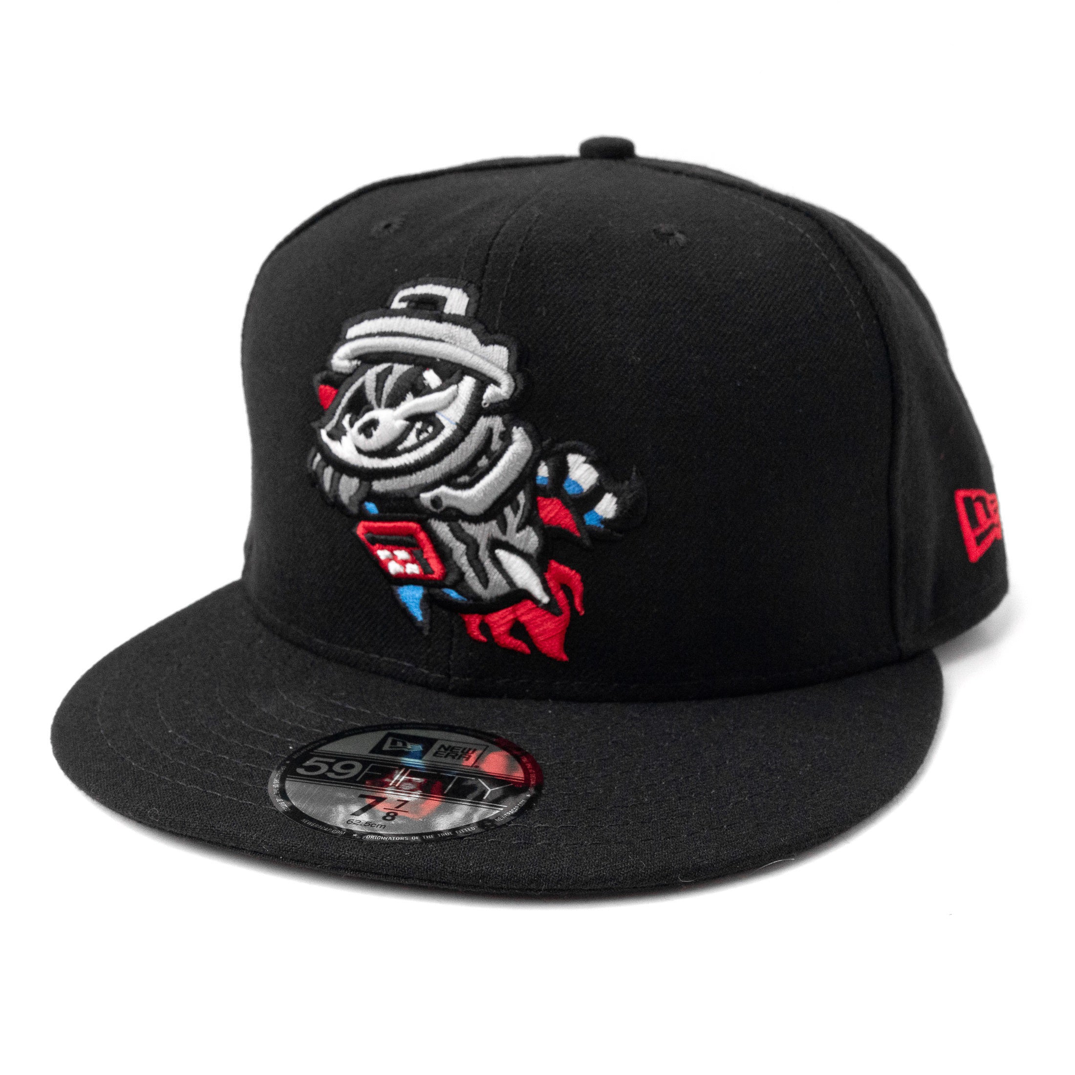 New Era Men's Black Rocket City Trash Pandas Authentic Collection Team  Alternate 59FIFTY Fitted Hat