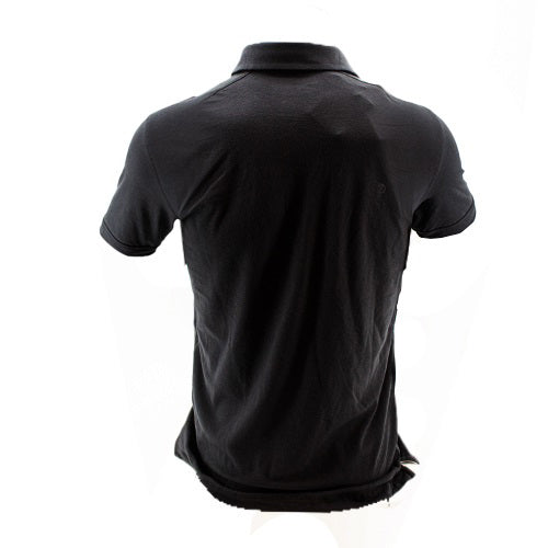 BLACK CHARGED COTTON POLO PRIMARY